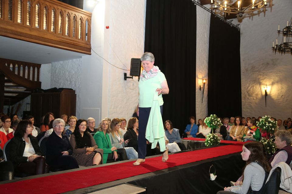 Sheila O’ Keeffe was one of the Models at the Newmarket Oskars ‘Sister Act’ Fashion Show in the Cultúrlann

