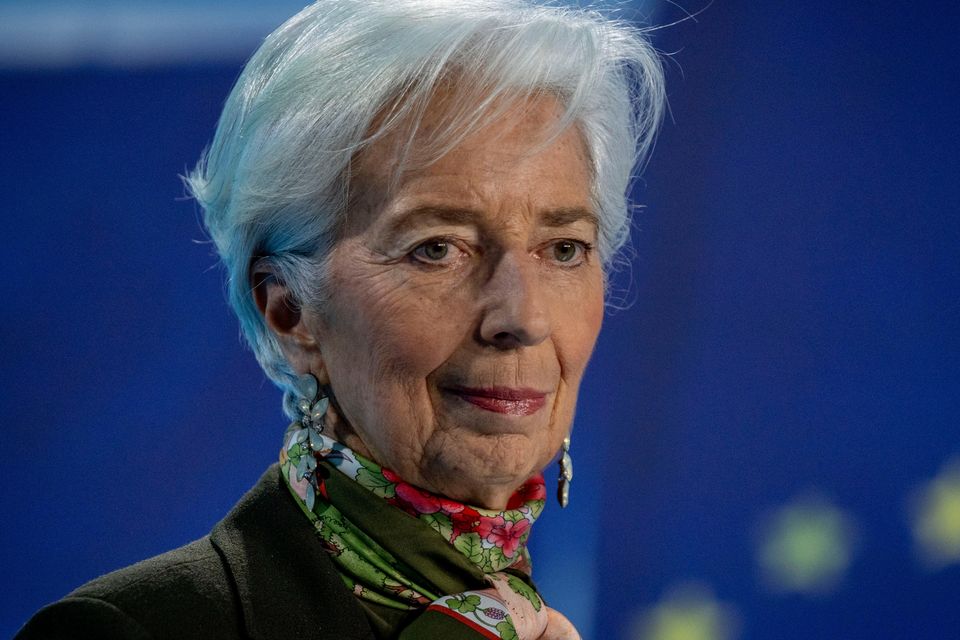 President of the European Central Bank Christine Lagarde (Michael Probst/AP)