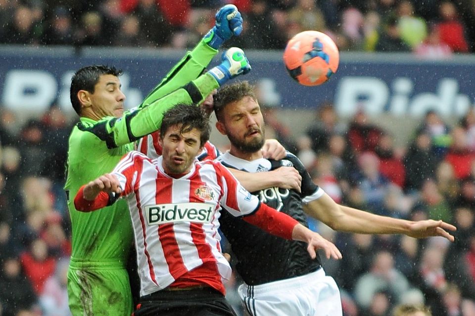Ignacio Scocco, centre, leaves the Premier League without finding the net