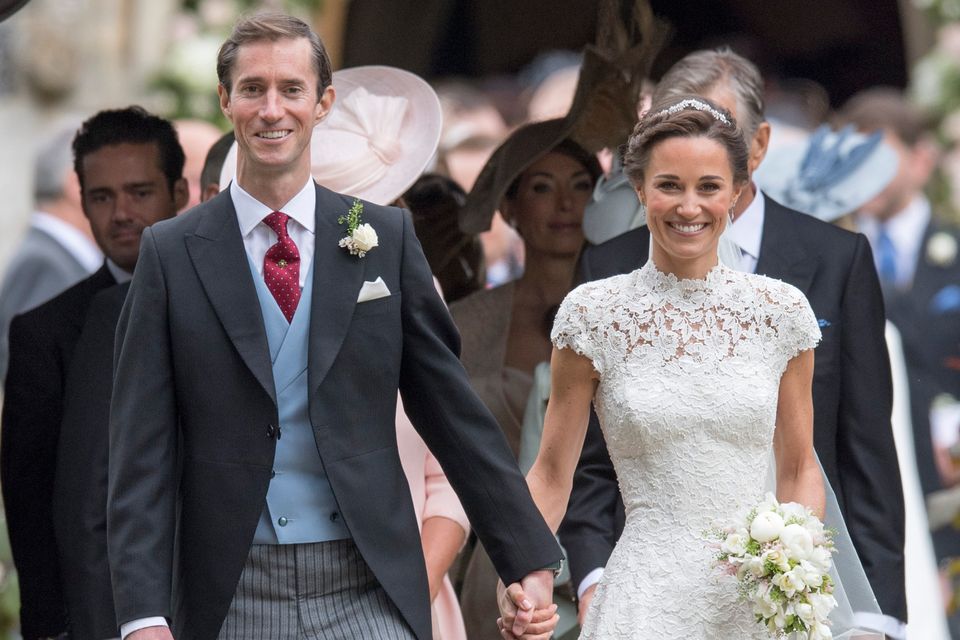 The happy couple: Pippa Middleton and her husband James Matthews