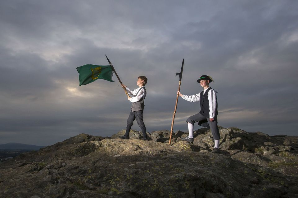 Young rebels Patrick Holohan and Matthew Murphy on Vinegar Hill