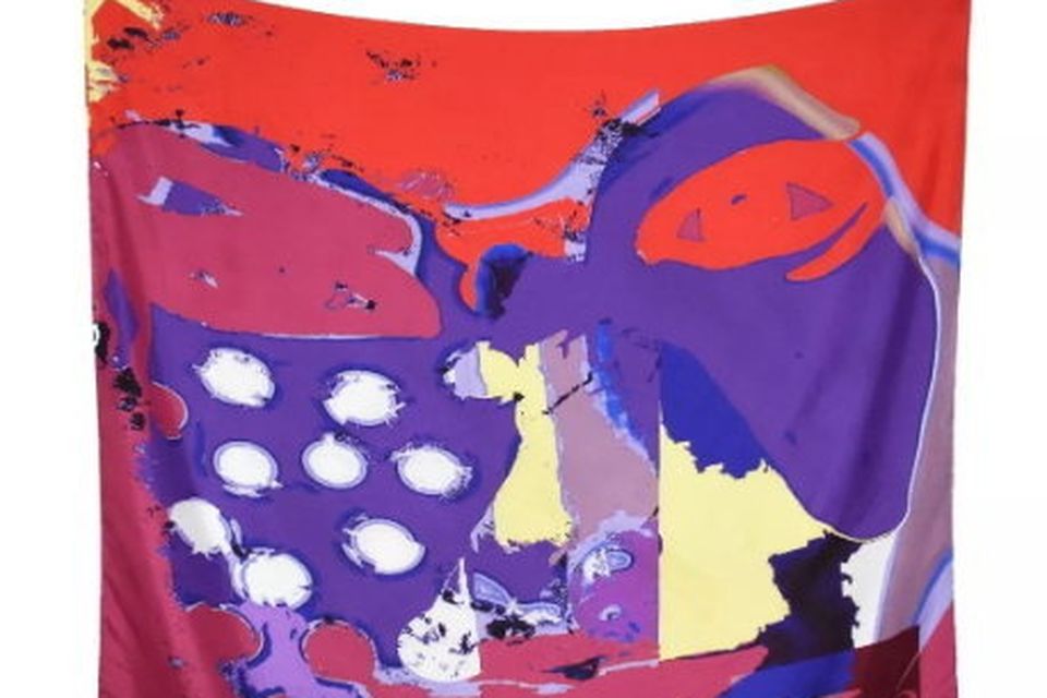 One of the scarves from Laura's Lara Lavine label