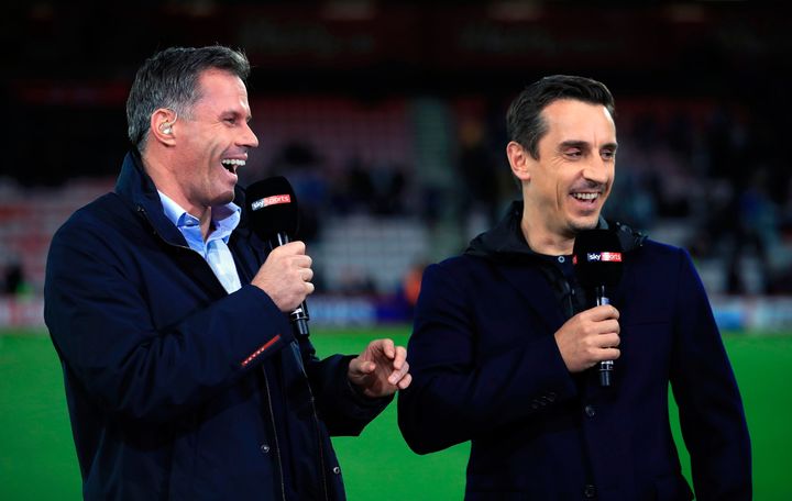 Gary Neville blasts ‘biased’ Jamie Carragher’s all-time Premier League midfielder list, as he weighs in on Tottenham