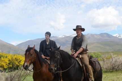Michael Fassbender and Kodi Smit-McPhee in Slow West