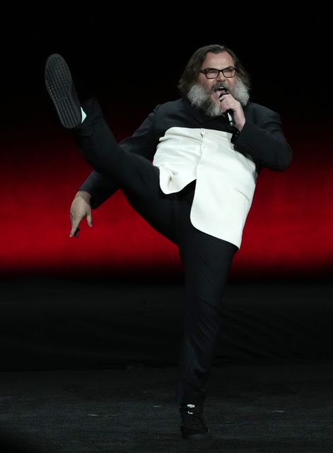 Jack Black at CinemaCon 2023 (Chris Pizzello/AP)