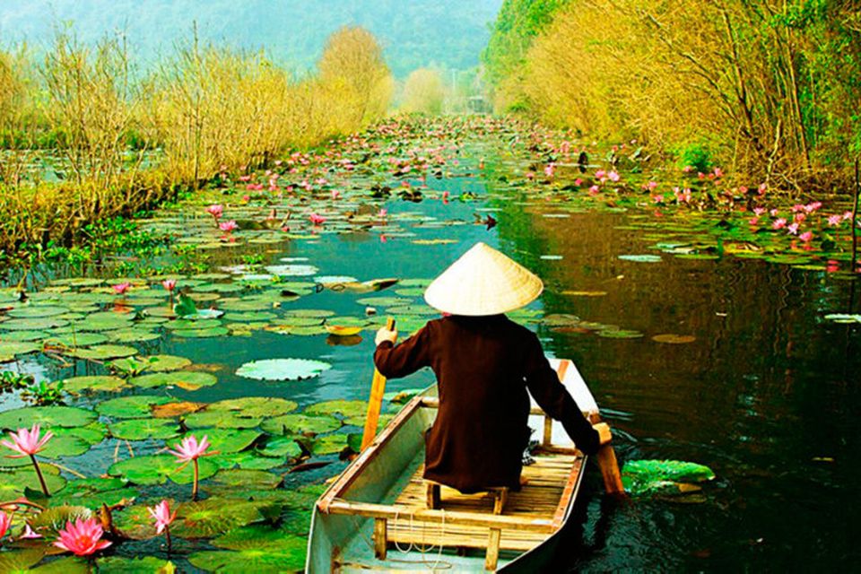 Rural Vietnam is blessed with lush jungle greenery and lotus flowers