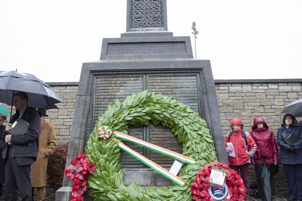 Armistice day of remembrance in Bray 
Picture by Fergal Phillips.