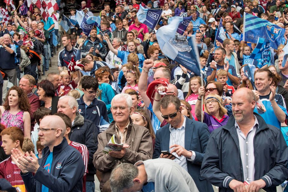 Sunday 12 July 2015. Croke Park. Leinster FInal, Dublin v Westmeath. Crowd.
