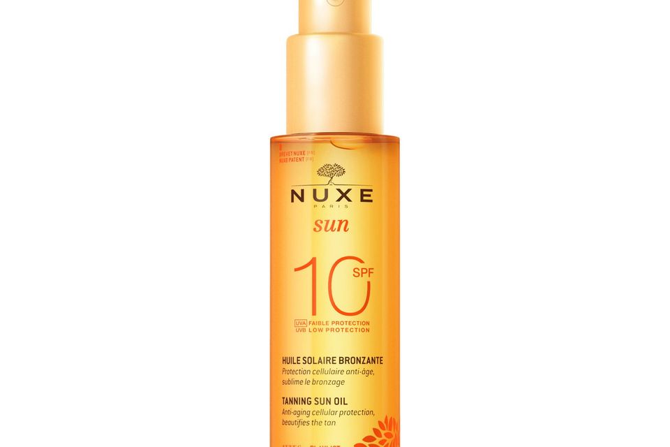 Nuxe Sun Tanning Sun Oil SPF 50, €26, pharmacies nationwide