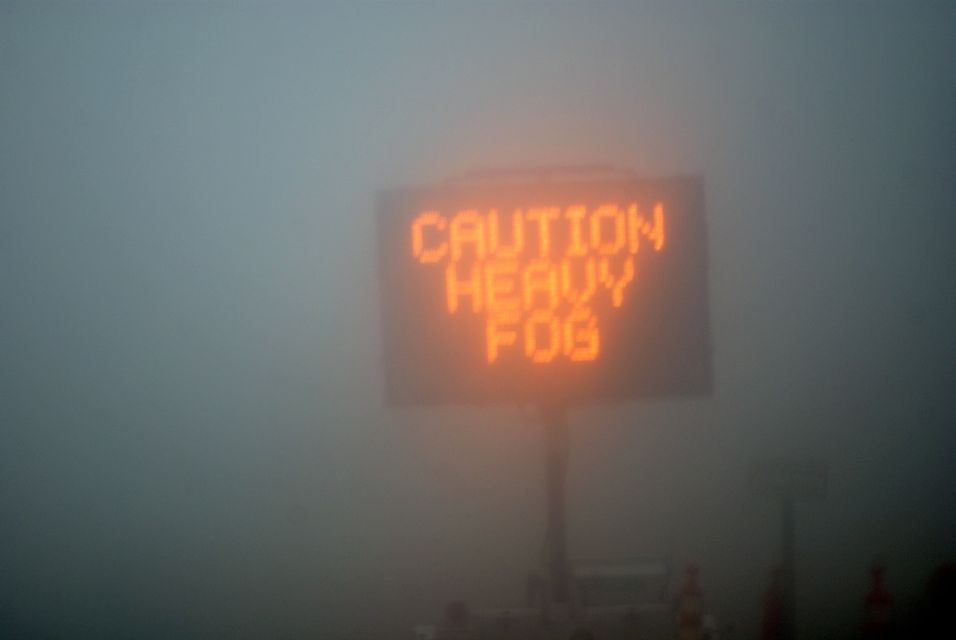 Motorists have been warned to beware of fog