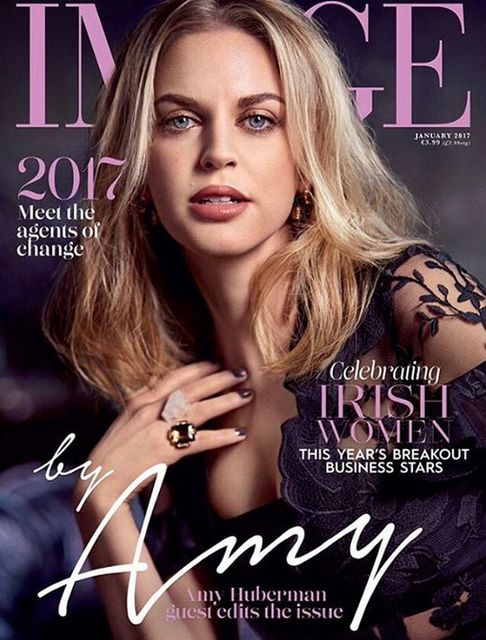 Amy Huberman covers Image Magazine's January issue