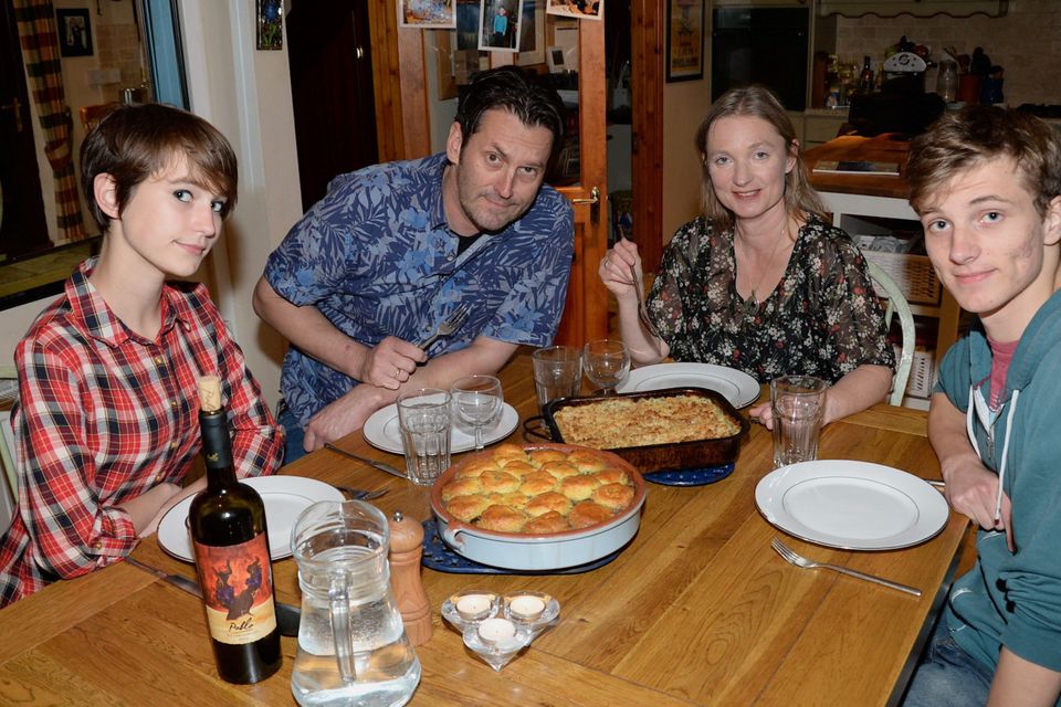 Emily and David Diebold with Sammy (16) and Jessica (13) pictured in 2015