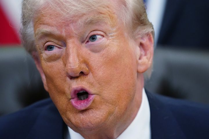 Donald Trump describes Iran war horrors in Oval Office full of children