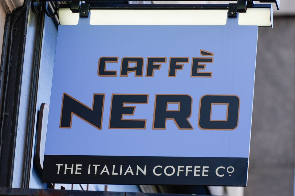 A Caffe Nero sign allegedly fell on a woman in Ballymena. Picture by Getty Images