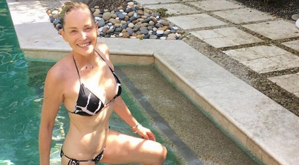 Sharon Stone (60) reveals the fitness secret to her bikini confidence