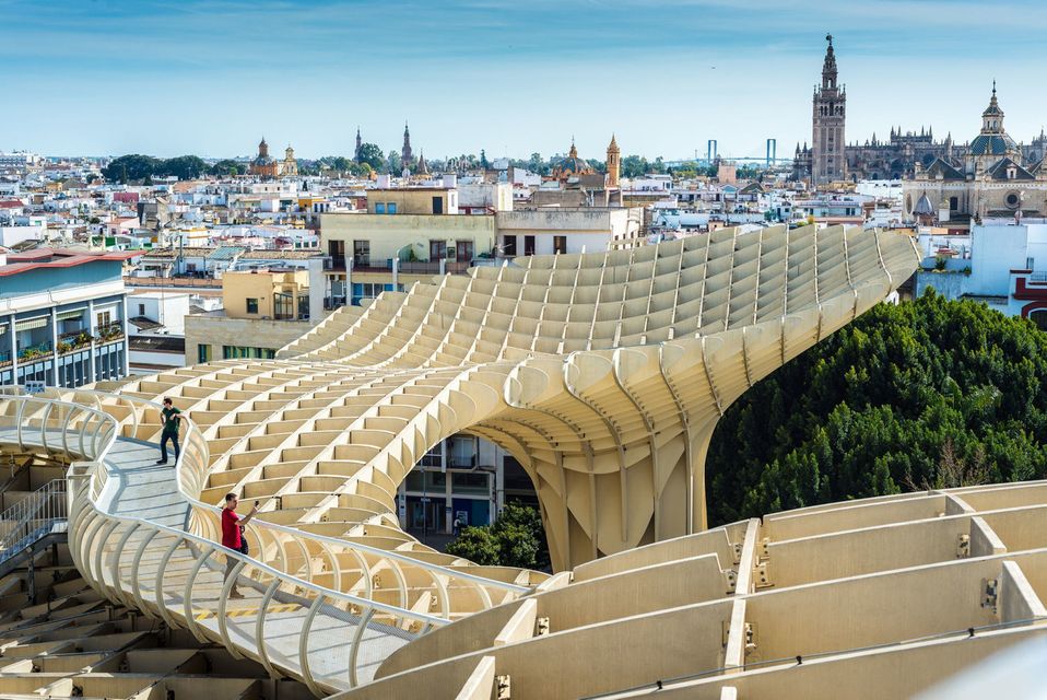 The world's largest wooden structure, the Metropol Parasol (Las Setas) in Seville. PA Photo/Anibal Trejo/Turismo de Sevilla.