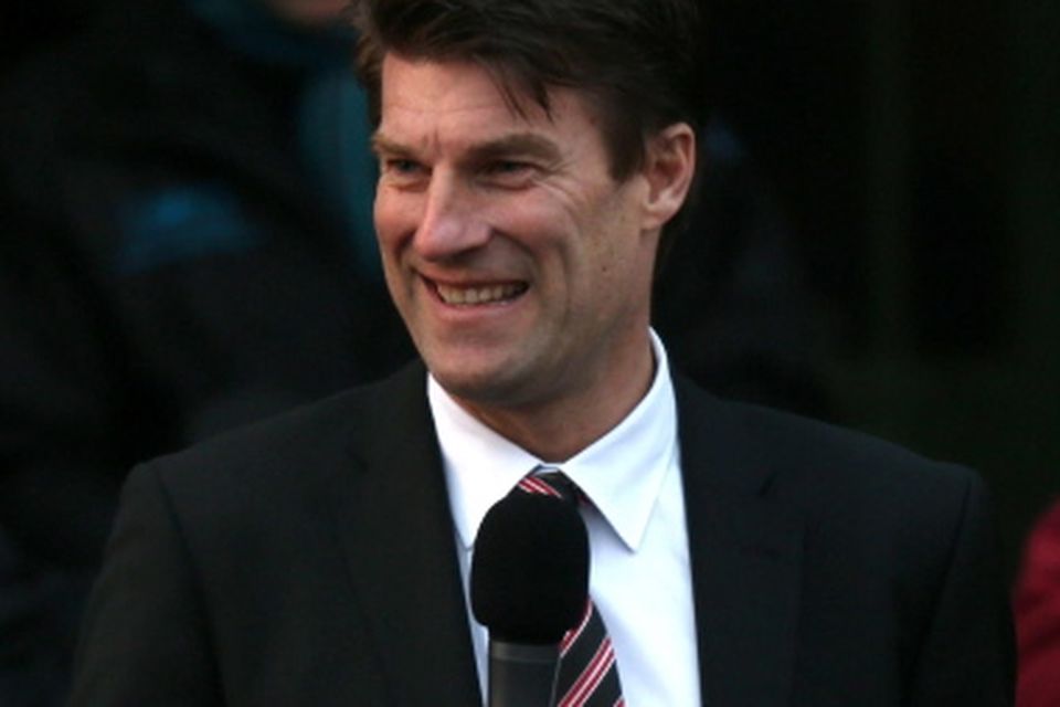 Swansea City manager Michael Laudrup speaks during the parade of the Capital One Cup through the streets of Swansea. PRESS ASSOCIATION Photo. Picture date: Tuesday February 26, 2013. See PA story SOCCER Swansea. Photo credit should read: David Davies/PA Wire