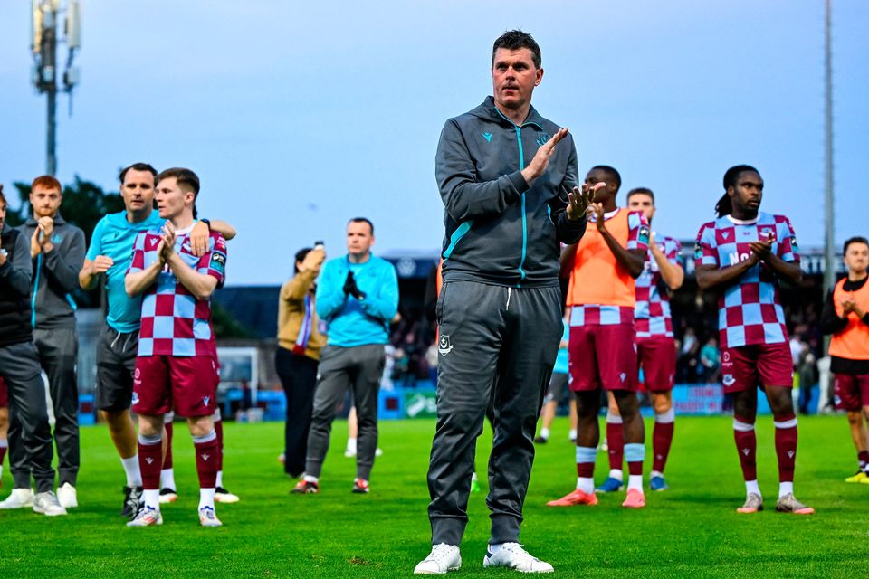 Drogheda United manager Kevin Doherty after his side's defeat to Rovers