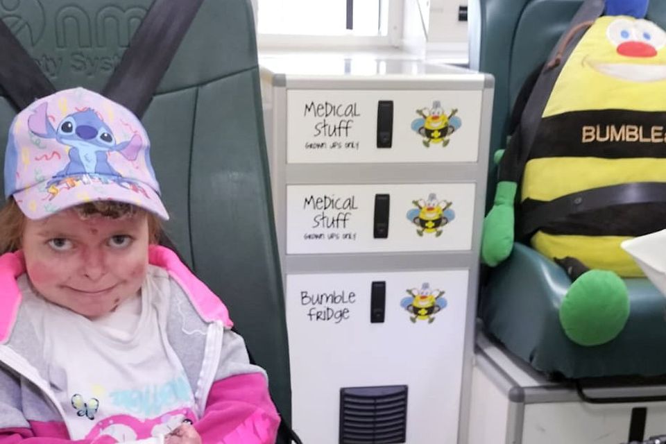 Dublin girl with EB overcomes fear of hospitals thanks to Bumbleance  service