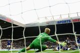 thumbnail: Newcastle player Gabriel Obertan (r) scores the opening goal past Kasper Schmeichel during the Barclays Premier League match between Newcastle United and Leicester City
