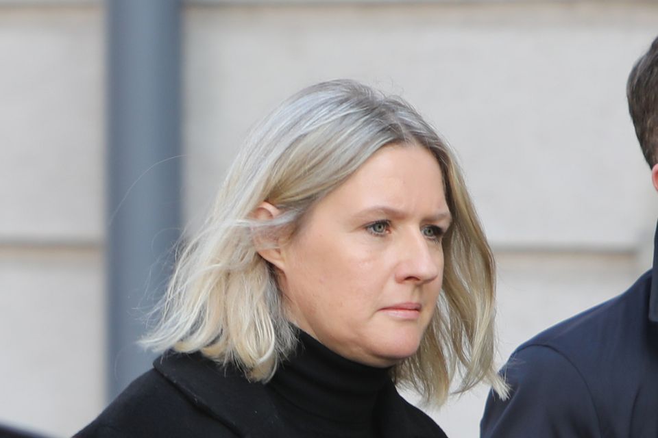 Rachael Drumm leaving the Four Courts today.