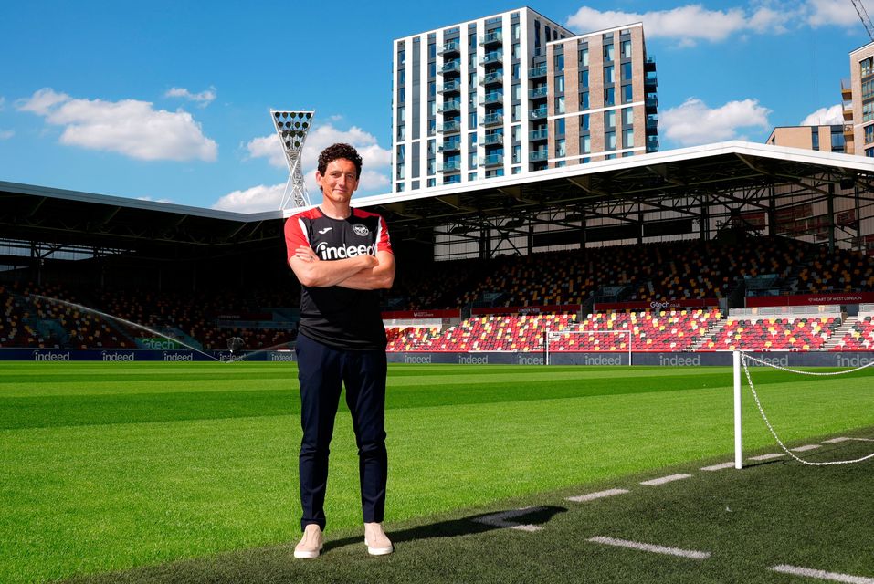 Keith Andrews at the Gtech Community Stadium in London.