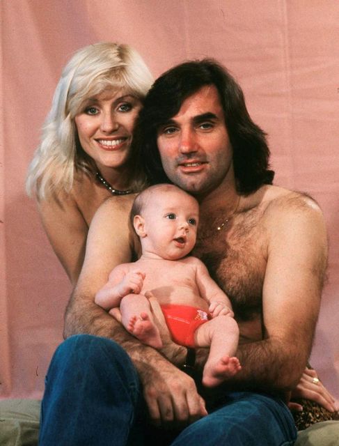 George Best With Angie & baby Calum. Photo: Eddie Sanderson