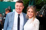 thumbnail: Brian O'Driscoll and Amy Huberman arrive on day six of the Wimbledon Championships.