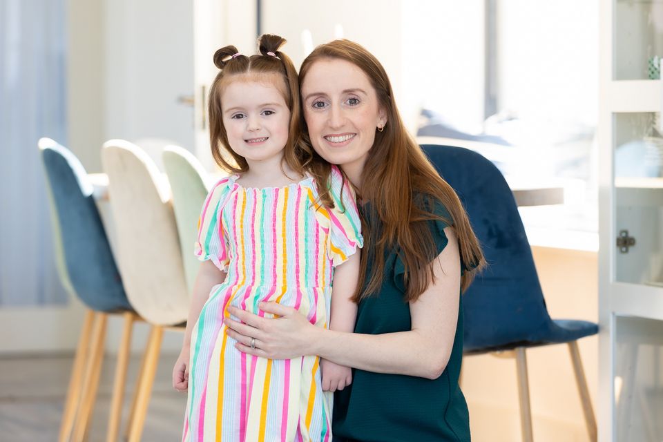 Eleanor Glennon pictured with he daughter Ivy Glennon at their home in Kinnegad. Photo: Tom O'Hanlon
