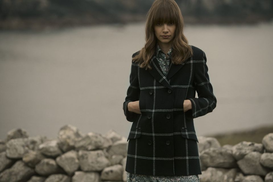 Magee 1866 ‘Penny’ double-breasted coat in alpaca and wool