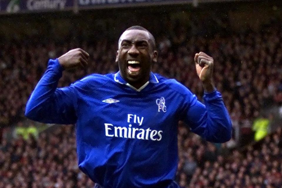 Chelsea's Jimmy Floyd Hasselbaink scored a memorable goal against Manchester United