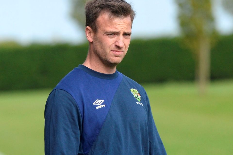 John McShane Manager of Leinster during the Under 18 Interprovincial tournament final at the AUL Complex Clonshaugh