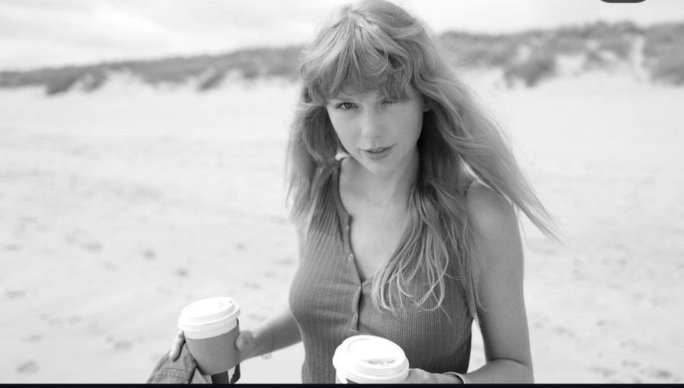 Taylor Swift at Portsalon Beach, Donegal. Photo: Taylor Swift Instagram