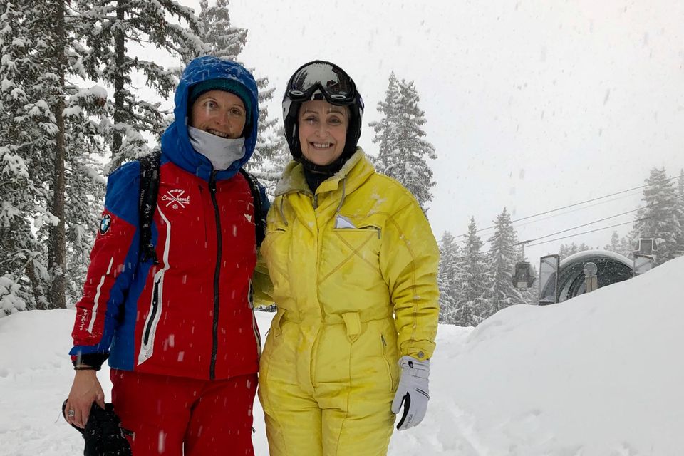 Gemma on the slopes with Carole