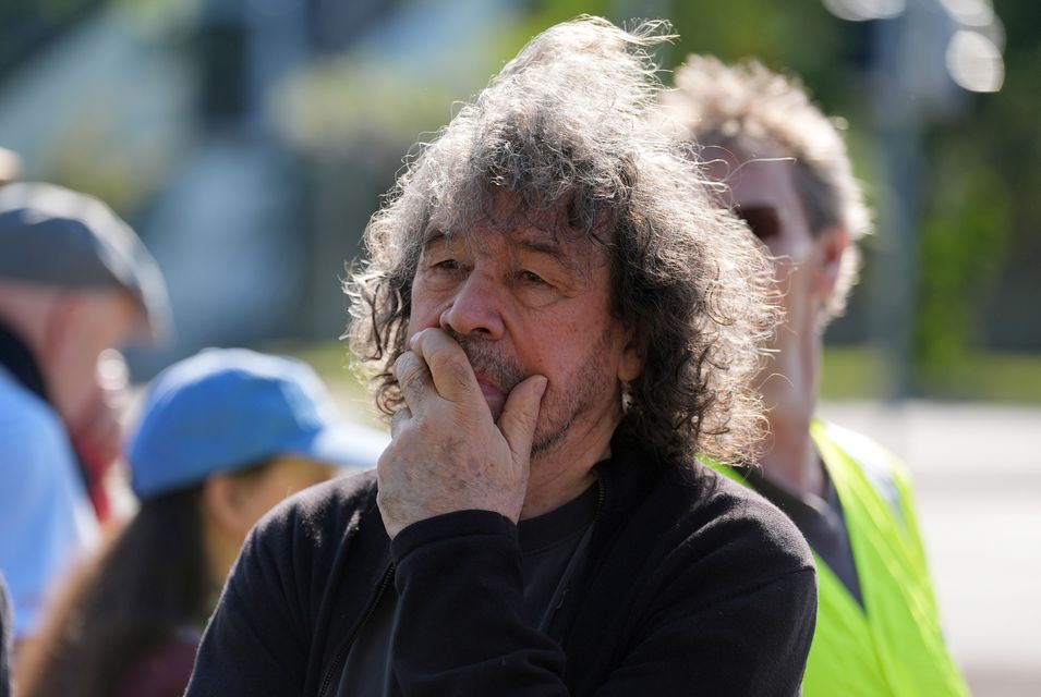 Actor Stephen Rea attended the protest (Brian Lawless/PA)