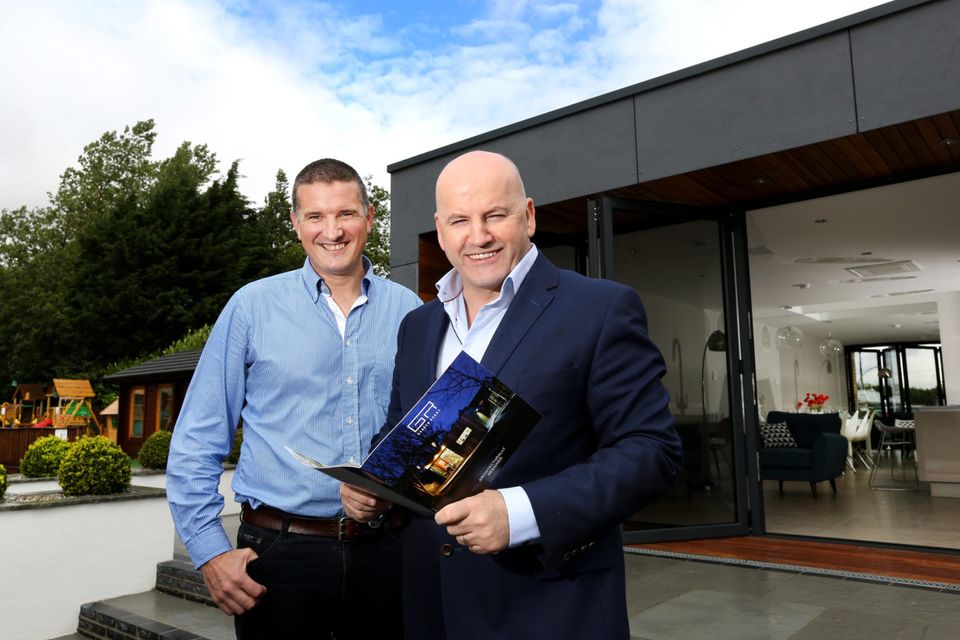 John Sherry and Sean Gallagher at the Garden Rooms HQ.