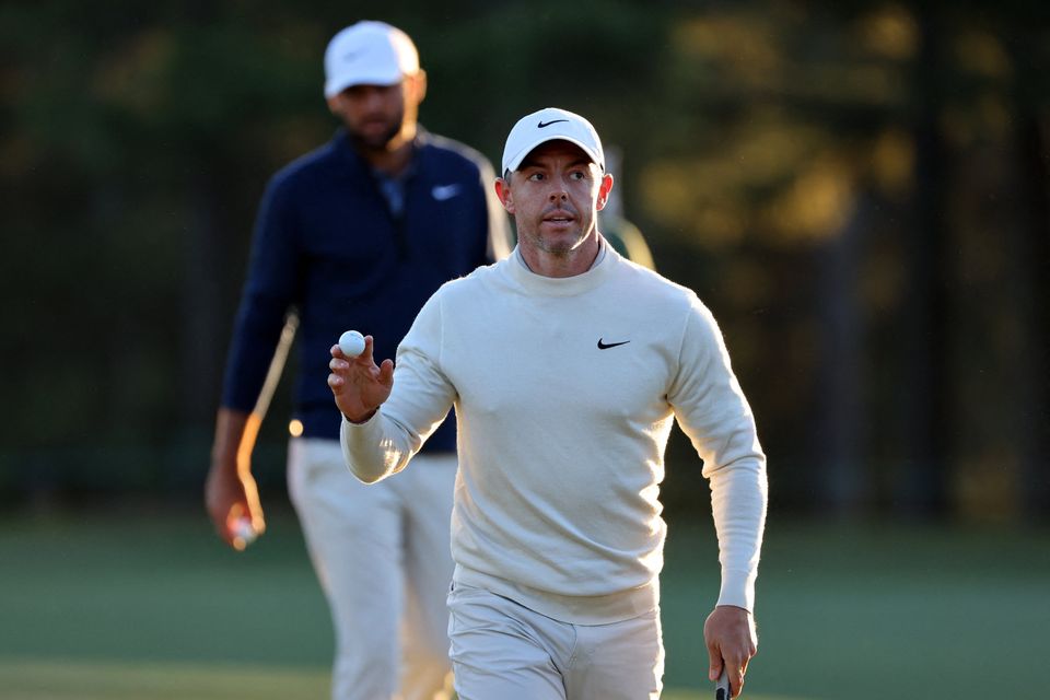 Rory McIlroy is 10 adrift going into round three