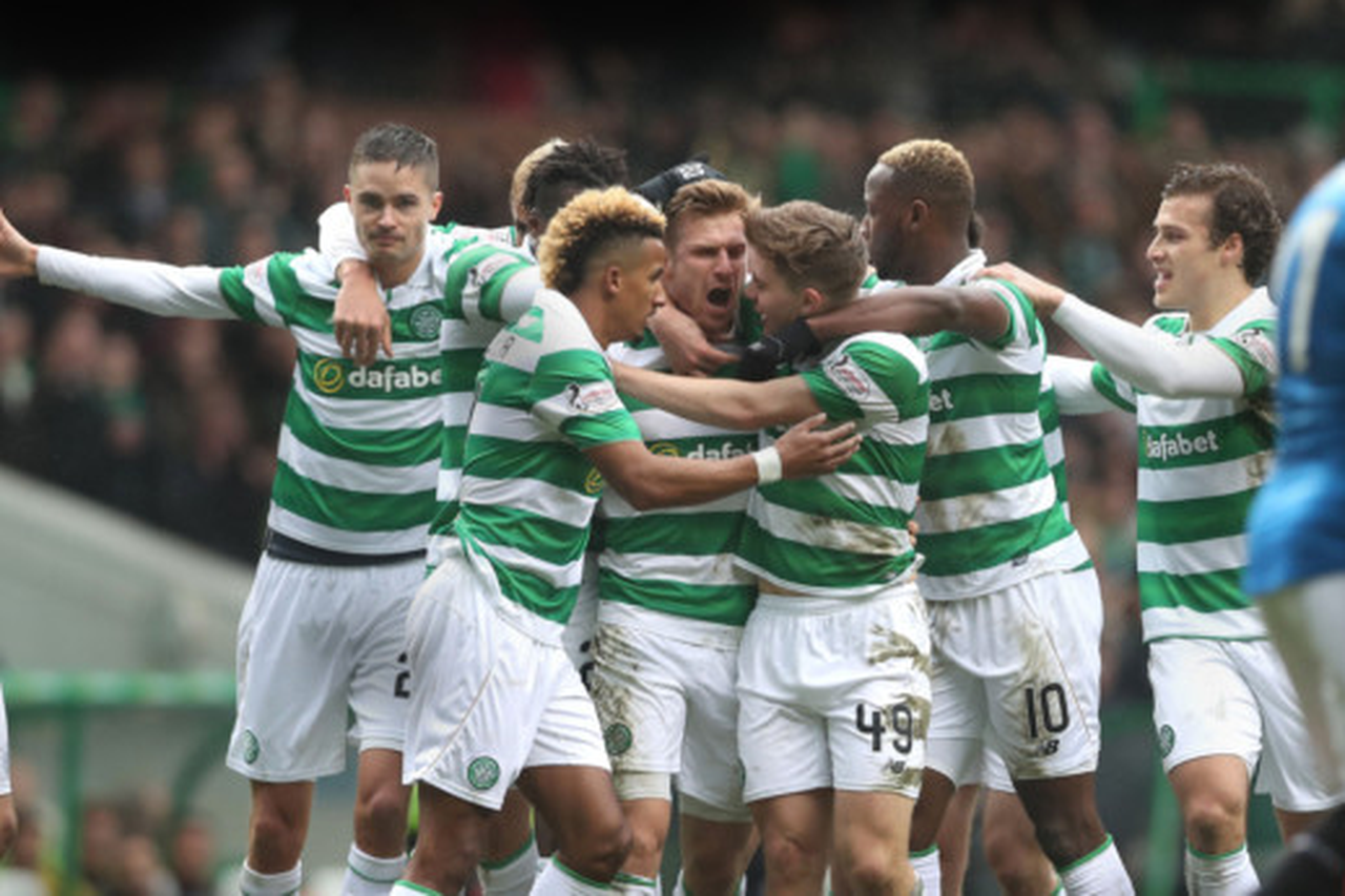 Celtic celebrate historic achievement with city statement