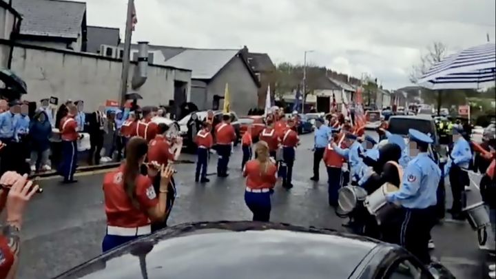 Mocking of Pope at loyalist parade on day he died branded ‘provocative and insensitive’ by politicians