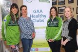 thumbnail: Guest speakers: Aislinn Barrett, Anne Lacey, Dr Sandra Clare and Miriam Rowlands pictured at the Castletown Health Club's seminar 'Woimens Health Talk' in Castletown Liam Mellows GAA Complex.