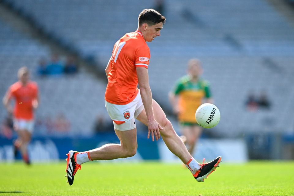 Rory Grugan hopes Armagh can claim provincial honours in Ulster for the first time since 2008. Photo: Ramsey Cardy/Sportsfile
