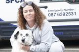 thumbnail: Linda Walsh and Blinkey pictured at the start of the annual NWSPCA Charity Dog Walk outside Maxi Zoo on Sunday. Pic: Jim Campbell