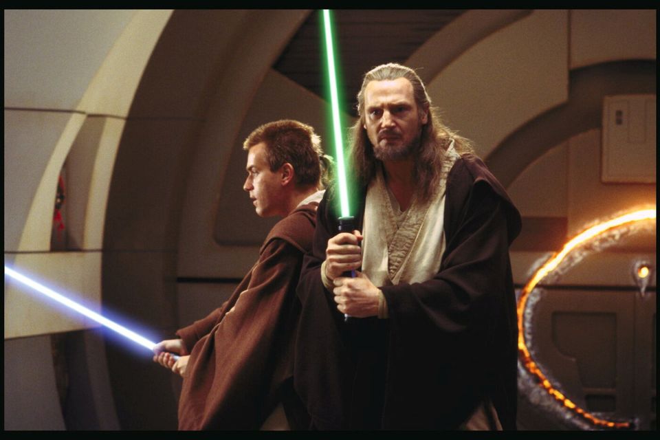 Ewan McGregor and Liam Neeson in 1999 film Star Wars: Episode I — The Phantom Menace. Photo: Lucasfilm