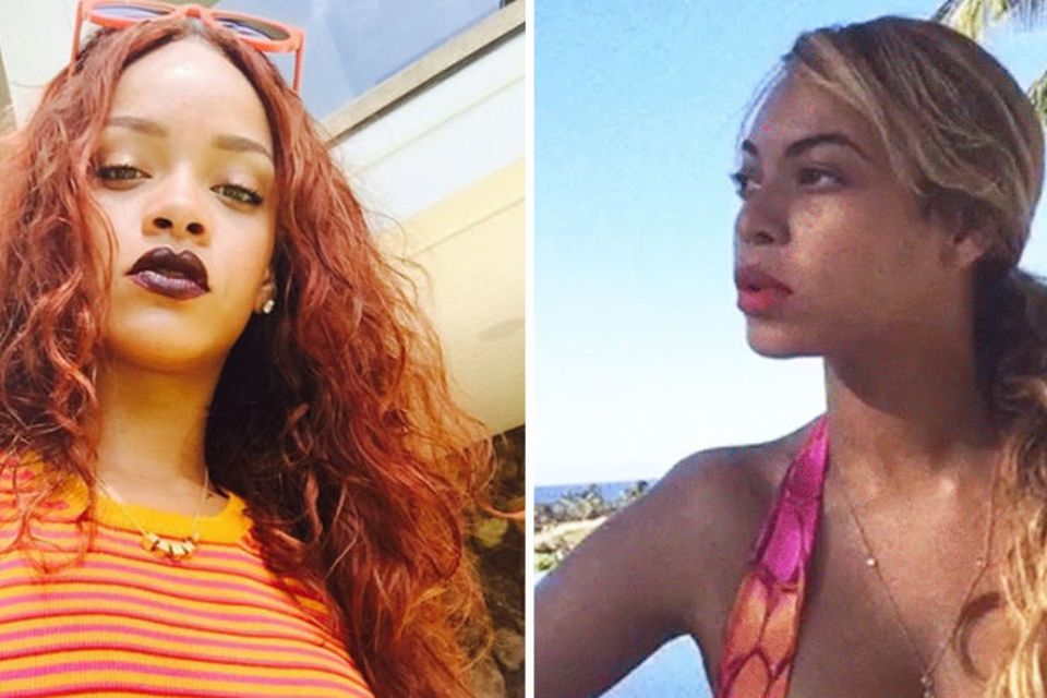 Rihanna and Beyonce. Photo: Instagram