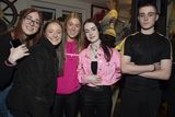 thumbnail: At the fundraiser in Jimmyz of Courtown on Friday evening in support of Carol Moran's hospital treatment were Leah O'Byrne, Lilly May Tohill, Lilly Bray, Aoife Murphy and Bill Moran. Pic: Jim Campbell
