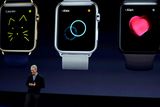 thumbnail: Apple CEO Tim Cook talks about the new Apple Watch during an Apple event on Monday, March 9, 2015, in San Francisco. (AP Photo/Eric Risberg)