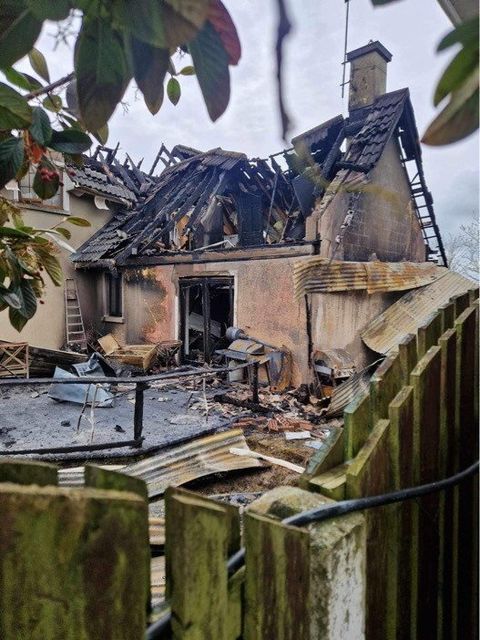 The Haughtons have lost everything in a house fire that destroyed their family home