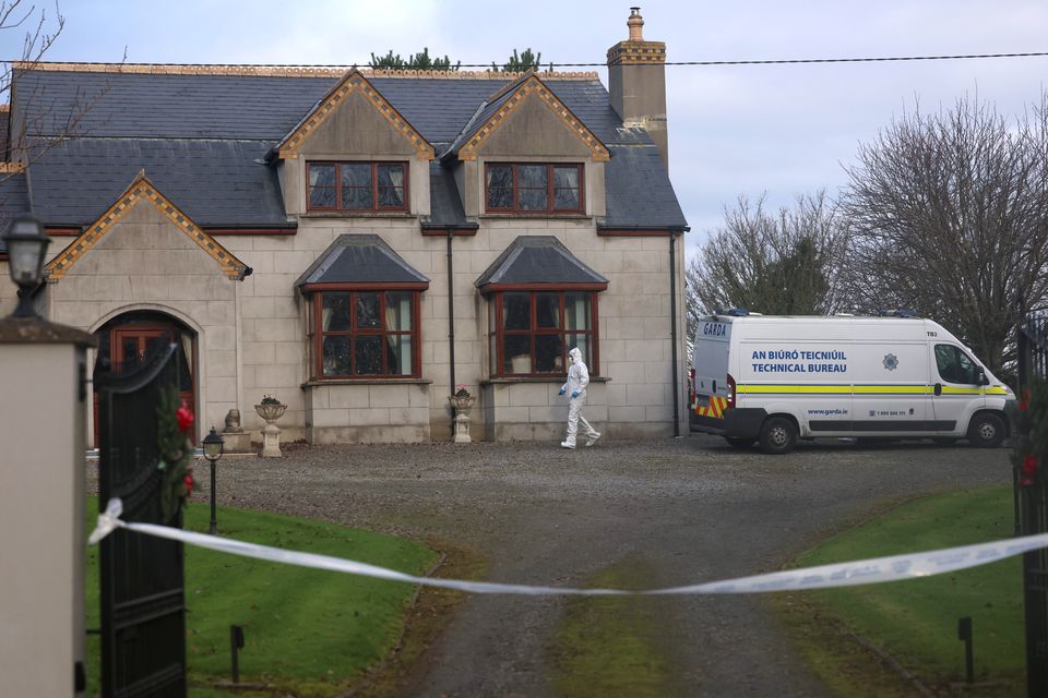 Gardai at the scene at Tobersool near Balbriggan in Co Dublin 
Photo: Sam Boal/Collins Photos