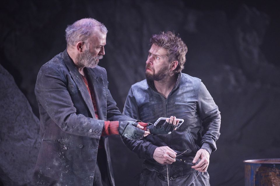 Tommy Tiernan and Aaron Monaghan in 'The Cave'. Photo: Ros Kavanagh
