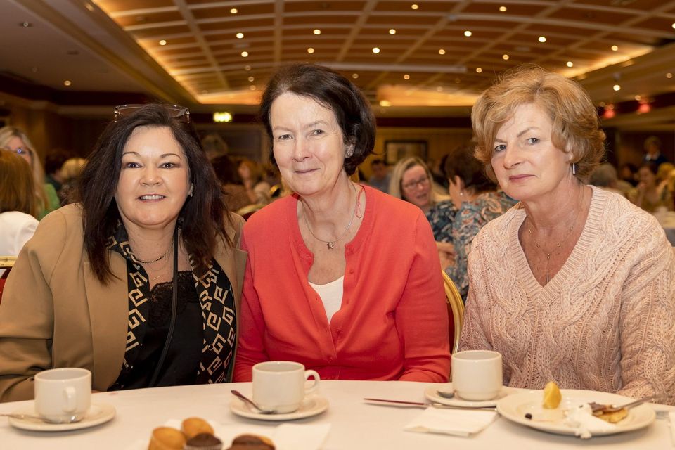 Angela Trant, Patricia Mangan, Mary O'Connell enjoying the Killarney Soroptimist Charity Pancake morning in the Killarney Avenue Hotel on Tuesday.